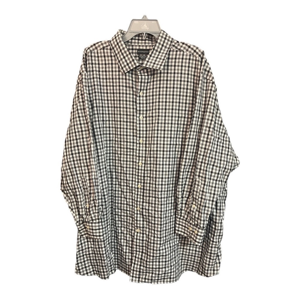 Rochester Gingham Button Down Size 20 34/35‎ RG1